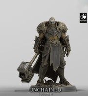 Oathbreaker Paladin, Fighter,Soldier Big Hammer, DnD Unpainted Miniature| 5 Sizes/Scales - Only-Games