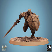 Human Paladin, Fighter Helm/ No Helm, Sword n Shield PC / NPC, DnD 5e Unpainted Mini| 28mm, 32mm,54mm,75mm,100mm Scales |Dungeons & Dragons - Only-Games