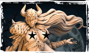 Human Female Barbarian, Fighter, Ranger PC NPC Miniature NSFW Topless versions | 28mm,32mm,54mm,75mm,100mm Scales |Dungeons & Dragons DnD 5e - Only-Games