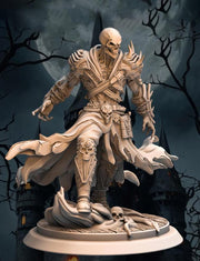 Undead Lich, Demon Fiend Miniature | 28mm,32mm,54mm,75mm,100mm Scales | Dungeons & Dragons figure gift idea DnD 5e | Pathfinder 2e | - Only-Games