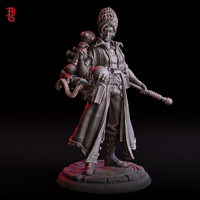 Female Artificer, Wizard, Warlock, Sorcerer | 28mm, 32mm,75mm Scales | 100mmTall | Player Character Mini- D&D 5e Pathfinder | Flesh of Gods - Only-Games