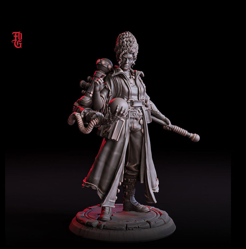 Female Artificer, Wizard, Warlock, Sorcerer | 28mm, 32mm,75mm Scales | 100mmTall | Player Character Mini- D&D 5e Pathfinder | Flesh of Gods - Only-Games