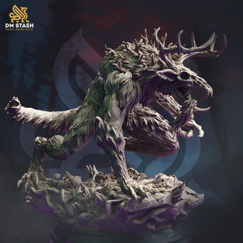 Wendigo Fey Flesh Eater Monstrosity | 70mm tall | 28mm,32mm, 54mm, 75mm scale | Miniature | Dungeons and Dragons | DM Stash | - Only-Games