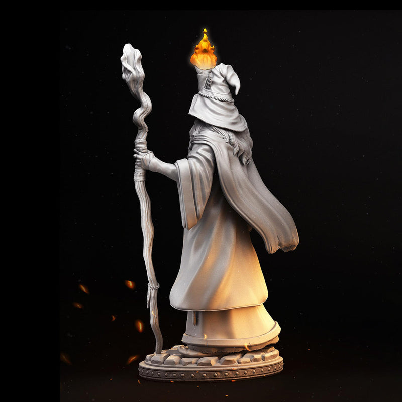 Human Male Wizard, Sorcerer, Warlock PC NPC Miniature | 28mm,32mm,54mm,75mm,100mm Scales | Dungeons and Dragons | Pathfinder | Battle Wizard - Only-Games