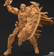 Dark Elf Fighter Ranger PC / NPC Unpainted | 28mm,32mm,54mm,75mm,100mm Scale | Resin Dungeons and Dragons D&D 5e  | Pathfinder | - Only-Games