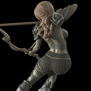 Female Sexy Human Fighter Ranger Sharpshooter, Unpainted | 28mm,32mm,54mm,75mm,100mm Scale | Resin Dungeons and Dragons D&D 5e  | Pathfinder - Only-Games