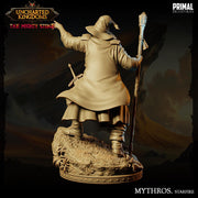 Human Male Legendary Wizard, Sorcerer, Warlock PC NPC Miniature | 28mm,32mm,54mm,75mm,100mm Scales | Dungeons and Dragons | Pathfinder | - Only-Games