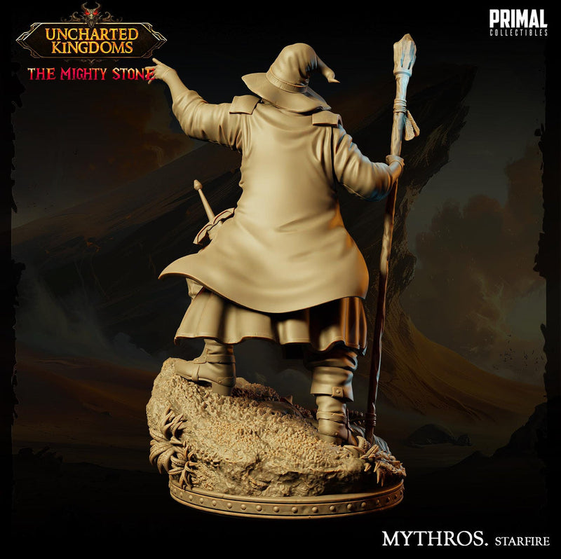 Human Male Legendary Wizard, Sorcerer, Warlock PC NPC Miniature | 28mm,32mm,54mm,75mm,100mm Scales | Dungeons and Dragons | Pathfinder | - Only-Games