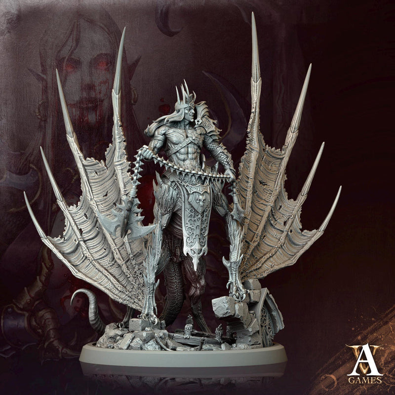 Vampire Lord Mutated Feral Spawn Miniature | 28mm,32mm,54mm Scales | Undead Dungeons & Dragons 5e | Pathfinder | DnD Figurine | RPG Proxy - Only-Games