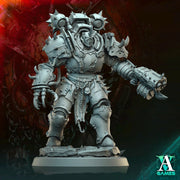 Sci-Fi Miniature Chaos Space Knight, Hellscape Praetorian | 28mm,32mm, 54mm, 75mm,100mm Scales | Resin Mini | Archvillain Games - Only-Games