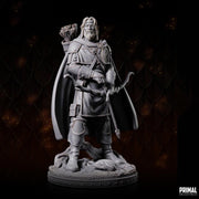 Half-Elf Male Ranger Fighter PC / NPC Miniature | 28mm,32mm,54mm,75mm,100mm Scales | Dungeons and Dragons | Pathfinder | Role playing Figure - Only-Games