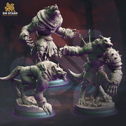 Werewolf Fighter (3 different Poses) | 28mm,32mm,54mm,75mm,100mm Scales | Resin Miniature Dungeons & Dragons | mini for painting |Pathfinder - Only-Games