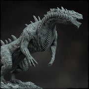Thundralisk the Swift Fury, Gargantuan Lizard Monster (4 sizes) D&D  Miniature | 265mm Long | Resin Statue Figurine  Dungeons and Dragons 5e - Only-Games