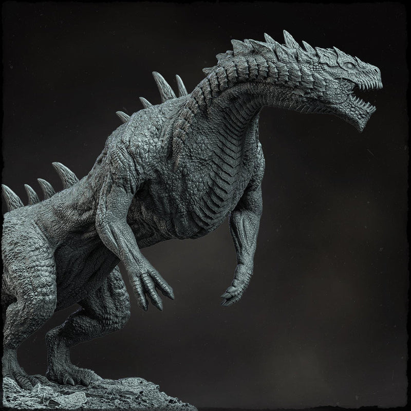 Thundralisk the Swift Fury, Gargantuan Lizard Monster (4 sizes) D&D  Miniature | 265mm Long | Resin Statue Figurine  Dungeons and Dragons 5e - Only-Games