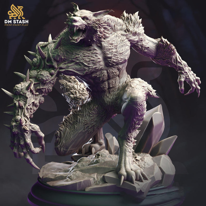 Werewolf (Medium, Large, Huge, Gargantuan D&D 5e Sizes) | 28mm,32mm,54mm,75mm,100mm Scales, | Dungeons and Dragons | Pathfinder| DM Stash - Only-Games