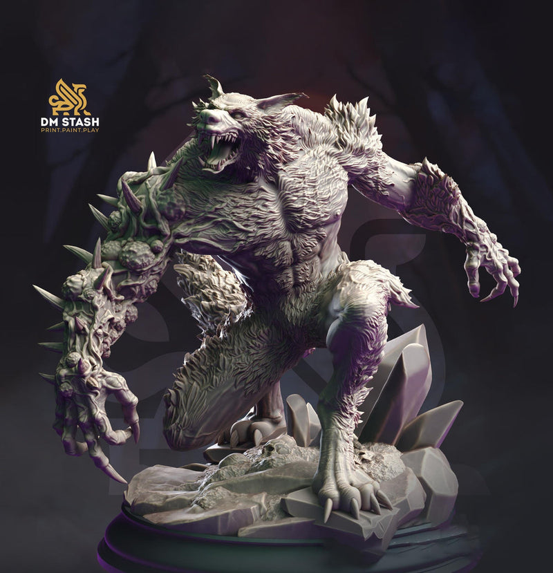 Werewolf (Medium, Large, Huge, Gargantuan D&D 5e Sizes) | 28mm,32mm,54mm,75mm,100mm Scales, | Dungeons and Dragons | Pathfinder| DM Stash - Only-Games