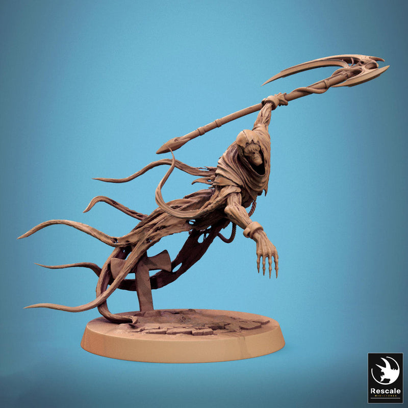 Ghost Undead Monster, Scythe or Sword Options (5 sizes), DnD 5e Unpainted Mini| 28mm, 32mm,54mm,75mm,100mm Scales | Dungeons & Dragons - Only-Games