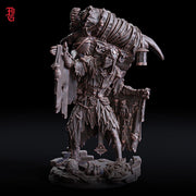 Relic Collector NPC Miniature Wandering Seller | 28mm, 32mm,54mm,75mm,100mm Scales | Figure Mini- D&D 5e Pathfinder Figurine | Flesh of Gods - Only-Games