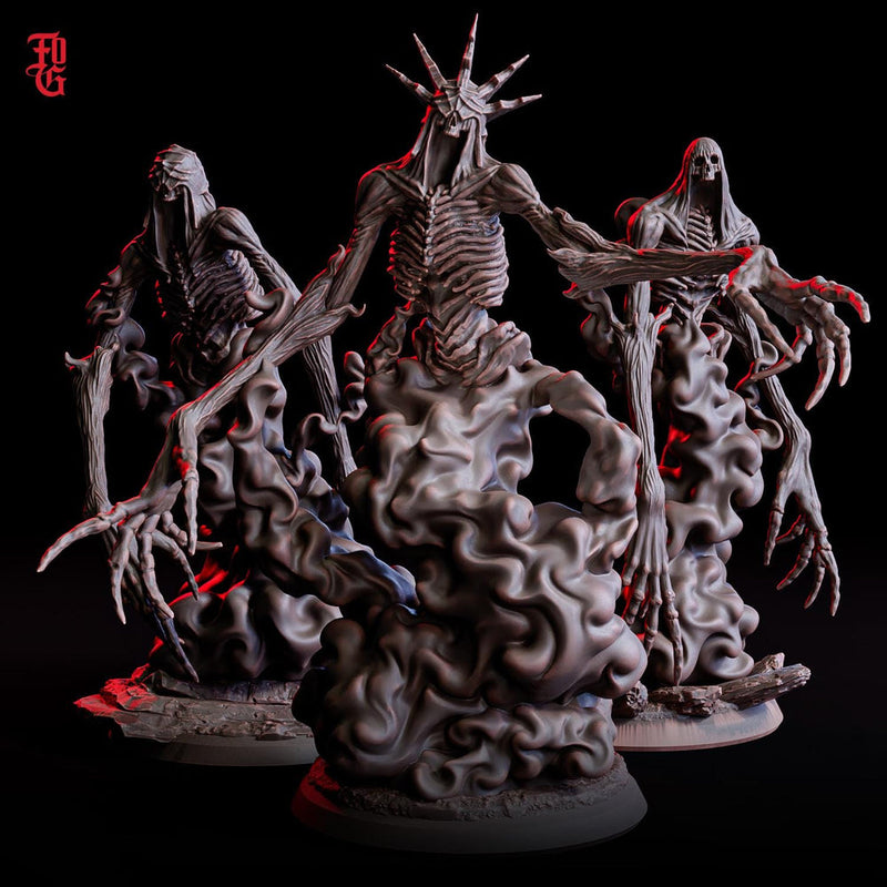 Wraith Undead, Demon Fiend, Resin Miniature | 28mm, 32mm,54mm, 75mm,100mm Scale  | Dungeons and Dragons D&D 5e Pathfinder | Flesh of Gods - Only-Games