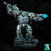 Sci-Fi Heavy Terminator Battle Mech Knight Miniature | 32mm, 40mm, 50mm, 65mm 80mm BASE SIZES | Resin Unpainted | Sci-fi Archvillain Games - Only-Games