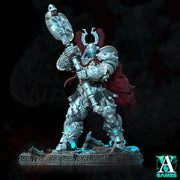 Sci-Fi Miniature Space Knight, Hellas Eternal | 28mm,32mm, 54mm, 75mm,100mm Scales | Resin Mini | Archvillain Games - Only-Games