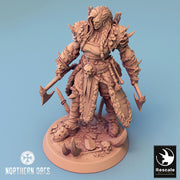 Orc Queen Female Fighter Barbarian , Half-Orc PC / NPC | Scales: 28mm,32mm ,54mm,75mm,100mm  Megaboss | Dungeons & Dragons 5e | Pathfinder - Only-Games
