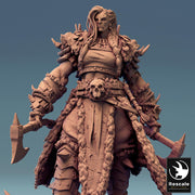 Orc Queen Female Fighter Barbarian , Half-Orc PC / NPC | Scales: 28mm,32mm ,54mm,75mm,100mm  Megaboss | Dungeons & Dragons 5e | Pathfinder - Only-Games
