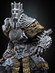 Fighter Polearm Master PC NPC |Unpainted Miniature| 28mm,32mm,54mm,75mm,100mm Scales | Pathfinder Figure | DnD | Figurine unpainted | - Only-Games