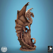 Ancient Legendary Gold Dragon (4 sizes) D&D Resin Miniature | 290mm Wing Span, 217mm Height | Dungeons and Dragons 5e Pathfinder| Great gift - Only-Games