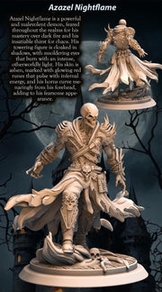 Undead Lich, Demon Fiend Miniature | 28mm,32mm,54mm,75mm,100mm Scales | Dungeons & Dragons figure gift idea DnD 5e | Pathfinder 2e | - Only-Games