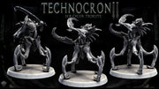 Sci-Fi Miniature Robot Enfield Dragoon, H.R Giger Style | Base Diameter Sizes: 50mm, 65mm,80mm | Resin Mini | Mini Monster Mayhem - Only-Games