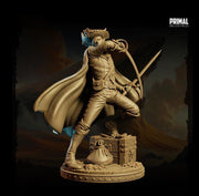 Legendary Dark Elf Mercenary Swashbuckler Leader PC / NPC Miniature | 28mm,32mm,54mm,75mm,100mm Scales | Dungeons and Dragons | Pathfinder | - Only-Games