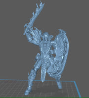 Dark Elf Fighter Ranger PC / NPC Unpainted | 28mm,32mm,54mm,75mm,100mm Scale | Resin Dungeons and Dragons D&D 5e  | Pathfinder | - Only-Games