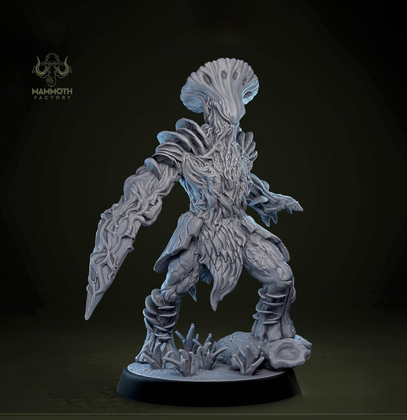 Myconid Adult, fungus ones,  fungus folk, Unpainted Resin Miniature  | 28mm, 32mm,54mm,75mm,100mm  |Dungeons and Dragons |Mammoth Factory - Only-Games