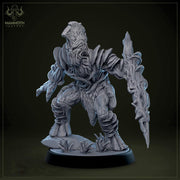 Myconid Adult, fungus ones,  fungus folk, Unpainted Resin Miniature  | 28mm, 32mm,54mm,75mm,100mm  | Dungeons and Dragons | Mammoth Factory - Only-Games