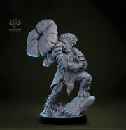 Myconid Adult, fungus ones,  fungus folk, Unpainted Resin Miniature  | 28mm, 32mm,54mm,75mm,100mm  | Dungeons and Dragons | Mammoth Factory - Only-Games