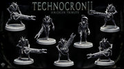 Sci-Fi Miniature Robot Fighter, H.R Giger Style | Base Diameter Sizes: 25mm,32mm, 50mm, 65mm,80mm | Resin Mini | Mini Monster Mayhem - Only-Games
