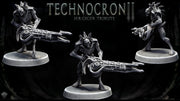 Sci-Fi Miniature Robot Fighter, H.R Giger Style | Base Diameter Sizes: 25mm,32mm, 50mm, 65mm,80mm | Resin Mini | Mini Monster Mayhem - Only-Games