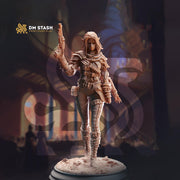 Female Elf / Half-Elf, Rogue, Fighter Gunslinger PC NPC D&D | 28mm, 32mm,54mm,75mm,100mm Scales | Dungeons and Dragons Pathfinder | DM Stash - Only-Games
