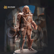 Male Elf / Half-Elf, Rogue, Fighter Swashbuckler PC NPC D&D | 28mm, 32mm,54mm,75mm,100mm Scales | Dungeons and Dragons Pathfinder | DM Stash - Only-Games