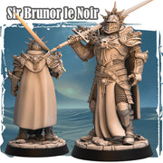 Human Paladin Fighter Sword & Full Platmail |Miniature | 28mm, 32mm, 54mm,75mm,100mm Scales | Pathfinder Figure | DnD | Figurine unpainted | - Only-Games