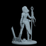 Female Sci-Fi Warrior Soldier, PC NPC Unpainted Resin Miniature | NSFW Topless & Nude versions | 28mm, 32mm,54mm, 75mm, 100mm Scales |DnD 5e - Only-Games