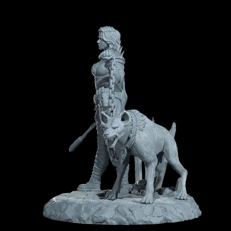 Female Sci-Fi Warrior Soldier, PC NPC Unpainted Resin Miniature | NSFW Topless & Nude versions | 28mm, 32mm,54mm, 75mm, 100mm Scales |DnD 5e - Only-Games