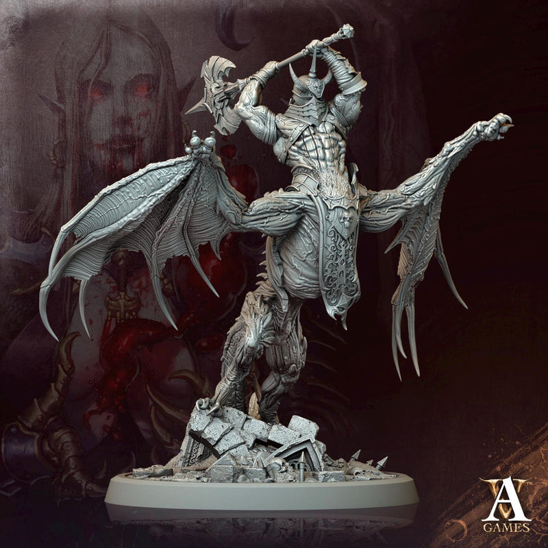 Vampire Lord Mutated Feral Spawn Miniature | 28mm,32mm,54mm Scales | Undead Dungeons & Dragons 5e | Pathfinder | DnD Figurine | RPG Proxy - Only-Games
