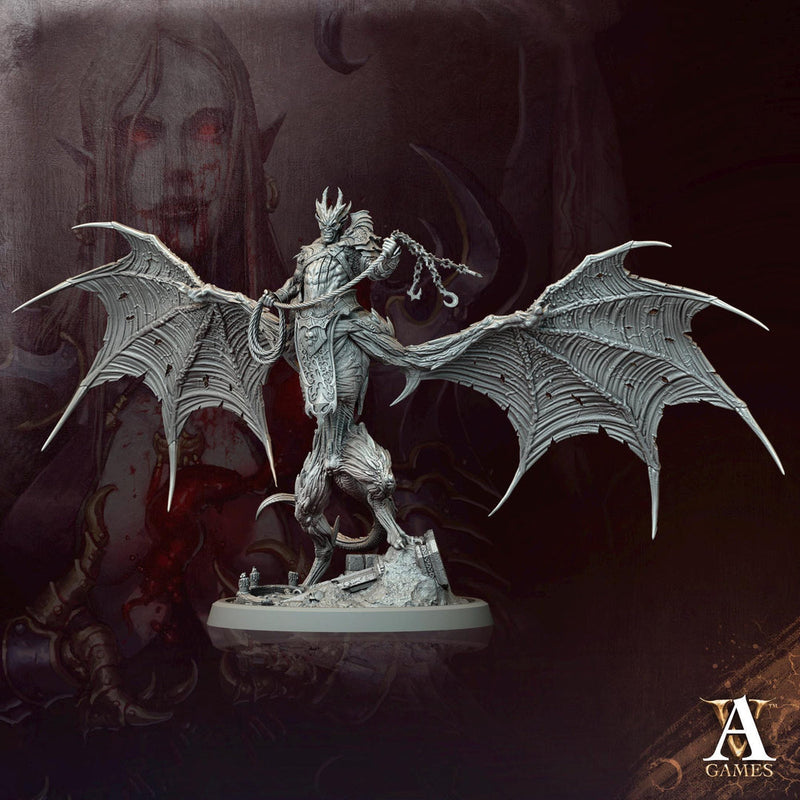 Vampire Lord Mutated Feral Spawn Miniature | 28mm,32mm,54mm Scales | Undead Dungeons & Dragons 5e | Pathfinder | DnD Figurine | RPG Proxy - Only-Games