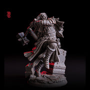 Human Cleric with Battle Hammer, Paladin, Fighter |28mm,32mm,54mm,75mm,100mm Scales |Player Character Mini | D&D 5e Pathfinder Flesh of Gods - Only-Games