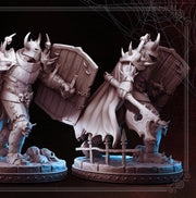 Death Knight, Oathbreaker Paladin Axe and Cadaver Shield PC NPC | 28mm,32mm,54mm, 75mm, 100mm Scales| Dungeons & Dragons| Pathfinder | - Only-Games