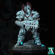Sci-Fi Miniature Space Knight, Hellas Eternal | 28mm,32mm, 54mm, 75mm,100mm Scales | Resin Mini | Archvillain Games - Only-Games