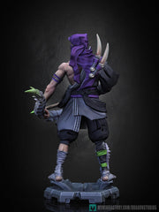 Human  Rogue Assassin Ranger Ninja PC NPC | UNPAINTED Miniature | 28mm,32mm,54mm,75mm,100mm Scales | Pathfinder Figure DnD | Figurine - Only-Games
