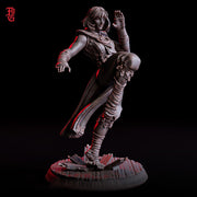 Female Human Monk PC NPC Unpainted Miniature | 28mm, 32mm,54mm, 75mm, 100mm Scale Resin Mini | Dungeons and Dragons D&D 5e | Flesh of Gods - Only-Games